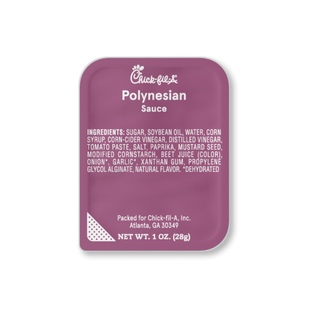 Chick-fil-A Menu with Prices 88 Polynesian Sauce
