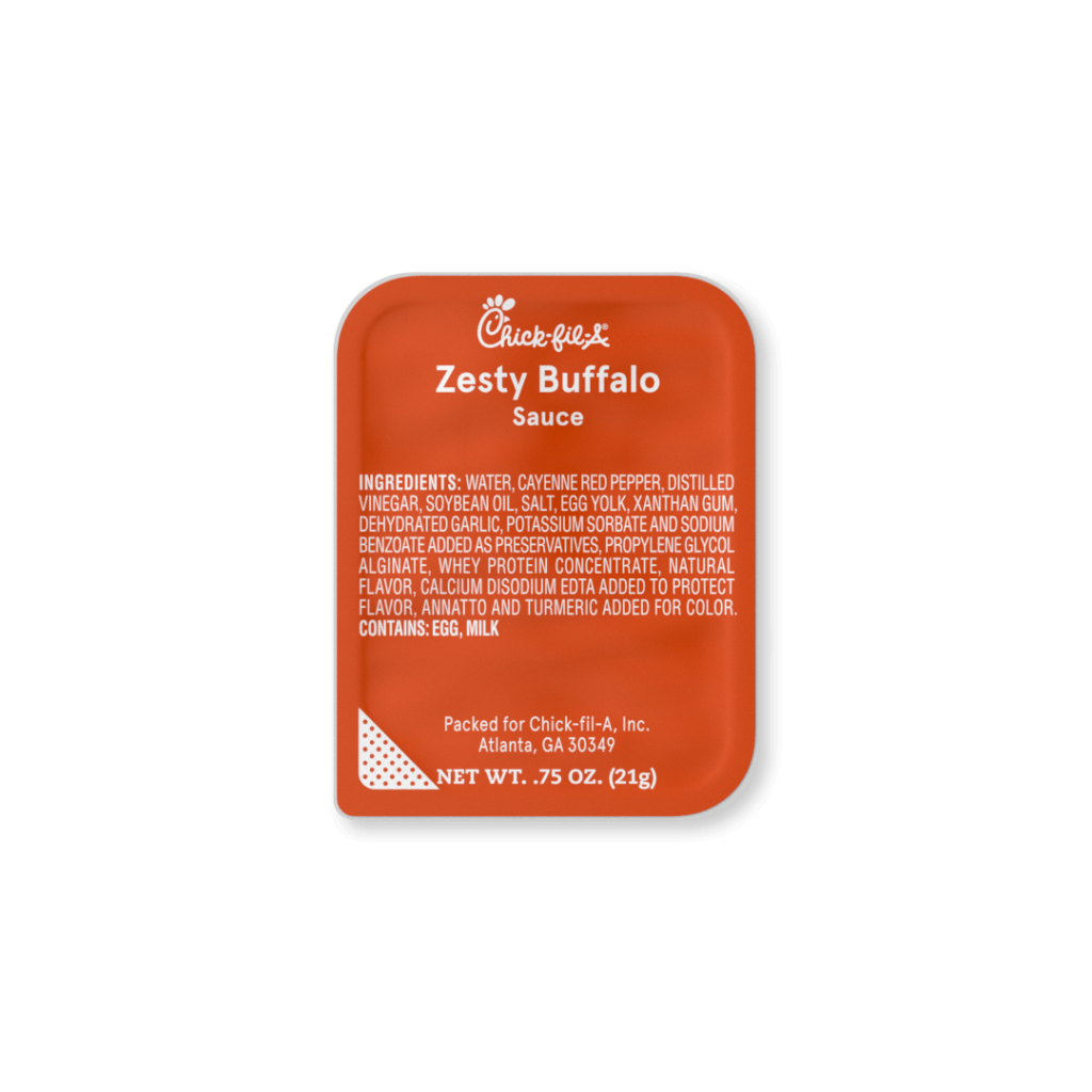 Chick-fil-A Menu with Prices 2025 | chick-fil-A Meal Cost in USA 91 Zesty Buffalo Sauce
