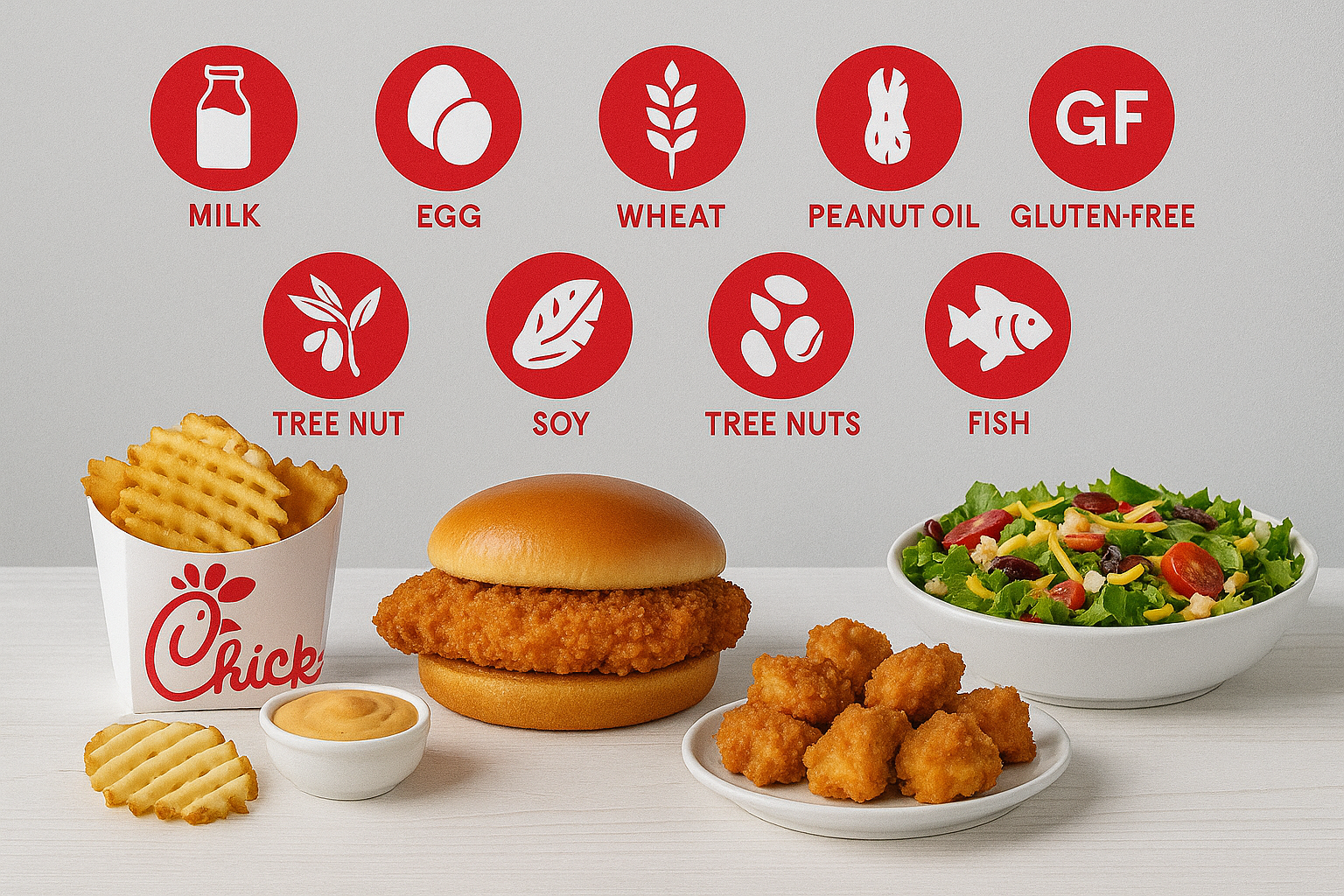 Chick-fil-A Menu with Prices Updated (July) 2025 102 Chick fil A allergen food