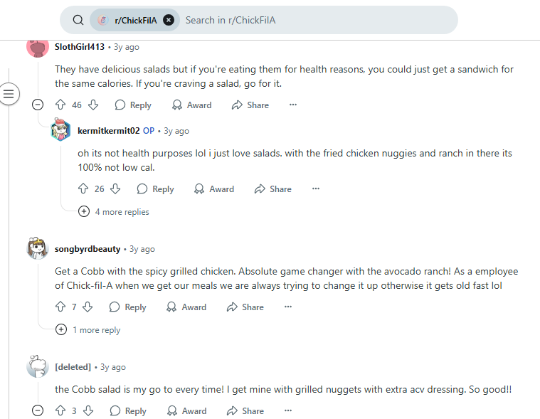Chick-fil-A salads Review 1