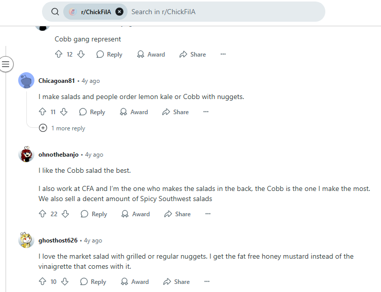 Chick-fil-A salads Review 2