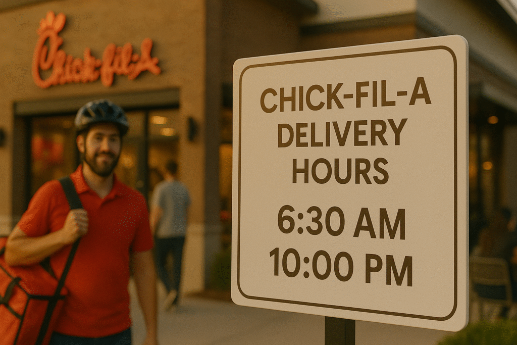 Chick-fil-A Hours Today: Full Guide to Breakfast, Lunch & Delivery Times (2025) 3 Chick-fil-A delivery Hours