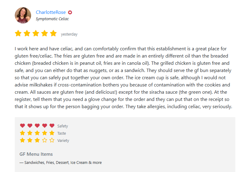 Chick-fil-A Gluten-free bun review 1