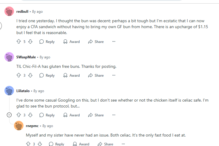 Chick-fil-A Gluten-free bun review 3