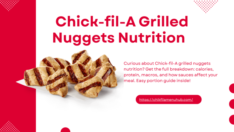 Chick-fil-A Grilled Nuggets Nutrition: Calories, Protein & Full Facts (2026) 1 Chick-Fil-A grilled nuggets nutrition