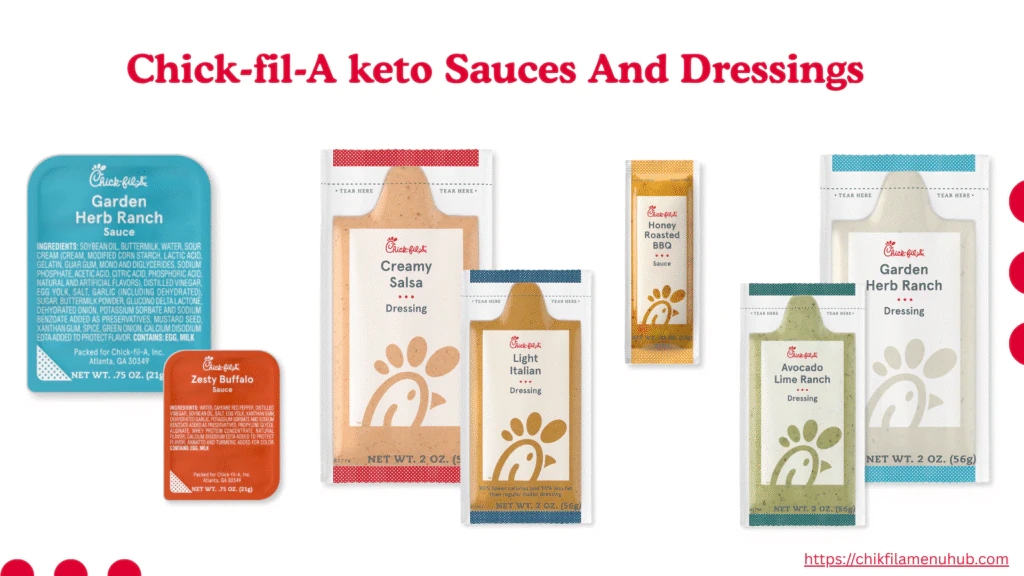 Chick-fil-A keto Sauces & Dressings