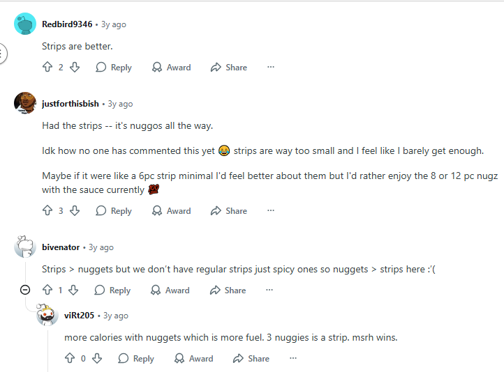 Chick-fil-a nuggets vs strips reviews 2