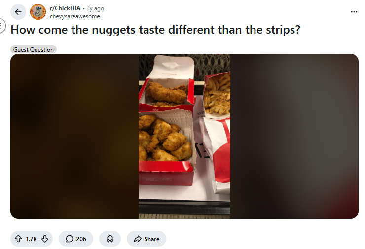 Chick-fil-a nuggets vs strips reviews 3