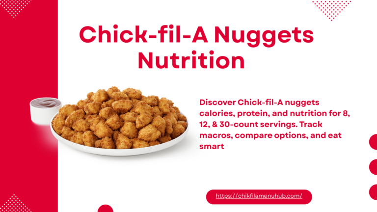 Chick-fil-A Nuggets Nutrition, Calories & Protein: 8 ct, 12 ct, 30 ct, Calories 2026 2 chick-fil-A Nuggets Nutrition Guide